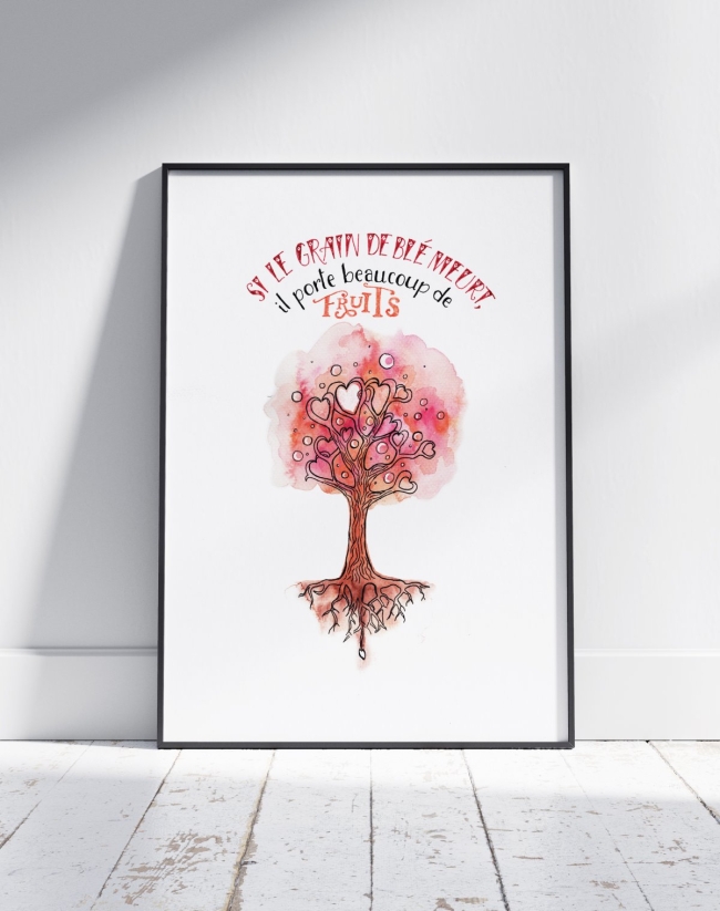 Dessin original - Porter du fruit